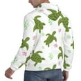 thumbnail image 6 of Wukai Cute Turtle Print Men Hoodies Fleece Sweatshirts Long Sleeve Sweaters Pullover Fall Outfits Winter Clothes-3X-Large, 6 of 7