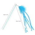thumbnail image 2 of Cat Interactive Wand Funny Tassel Kitten Teaser Wand Cat Ribbon Wand with Bell, 2 of 10