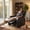 PU Black, variant on Vineego Massage PU Leather Recliner Adjustable Home Theater Seating Chair with Lumbar Support for Living Room,Brown