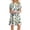 Green, variant on ICHUANYI Women's Casual Plain Loose Short Sleeve Loose Dress Floral Print Sunflower Print Dress
