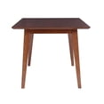 thumbnail image 3 of Pemberly Row Mid-Century Wood Dining Table with Tapered Legs in Brown Stain, 3 of 12
