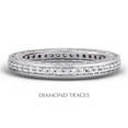 thumbnail image 1 of Diamond Traces UD-EWB452-0961 14K White Gold Pave Setting 0.68 Carat Total Natural Diamonds Vintage Eternity Ring, 1 of 1