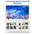 thumbnail image 3 of SUGIFT 50 Inch Modern Wood Large TV Stand Entertainment Center for TV,White, 3 of 10