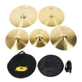 thumbnail image 2 of Cymbal, Exquisite Craftsmanship 5PCS Set Multiple Sizes Brass Classic Drums Cymbal  for Concerts, 2 of 7