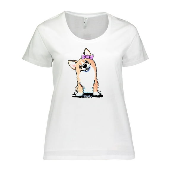 Inktastic Corgi Puppy Girl Women's Plus Size T-Shirt