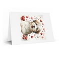 thumbnail image 2 of DistinctInk Greeting Card / Note Card - Valentine's Day Havanese Puppy - PACK of 1, 2 of 7
