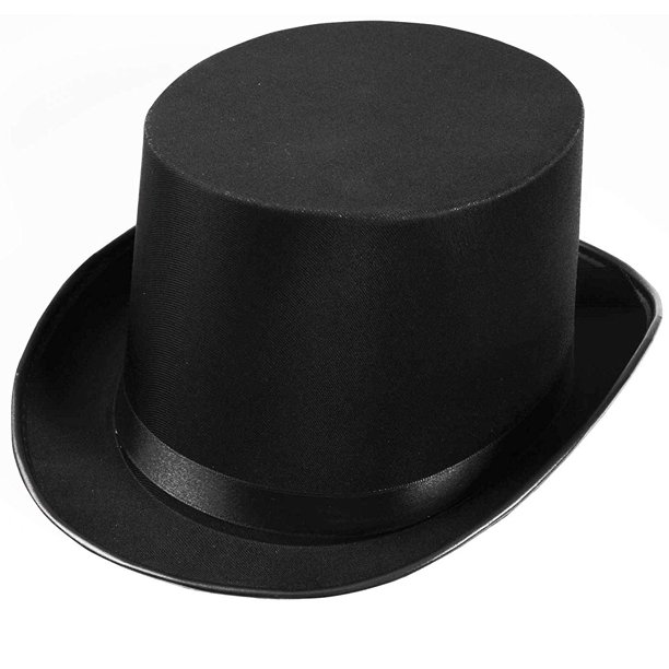Top Hat for Adults Ringmaster, Magician, Steampunk Costume Accessory