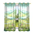 thumbnail image 2 of Forest People Blackout Curtains Thermal Insulation 63 inch Grommet for Bedroom Living Room Bathroom Kitchen Windows 2 Pack, 2 of 6