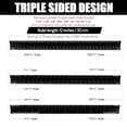 thumbnail image 5 of RUseeN Architectural Scaling Ruler, 12'' Imperial Architectural Scaling Tools, Engineering Drafting Construction Drawing Blueprints Triangular Architect Scaling Rulers (Black), 5 of 7