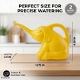 thumbnail image 6 of PMU 6 Pcs 2-Quart Elephant Watering Can – Durable Plastic Garden Watering Can for Indoor & Outdoor Plants, Easy-Pour Spout, Large Water Pot, Yellow, 6 of 9