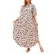 thumbnail image 1 of TFixol Vestido largo suelto para mujer, vestido camisero con botones y bolsillos para playa, 1 of 8