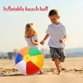 thumbnail image 4 of SHIBUN Inflatable Children's Beach Toy Ball, PVC Multicolored, 12'', 4 of 9