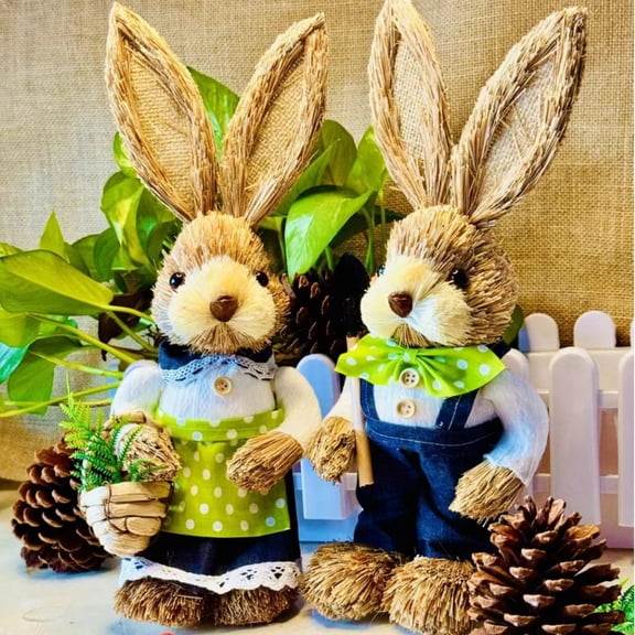 Easter Bunny Decor Collection Ideal for Home Ornaments Table Party Dining Room and Indoor Spring Decor