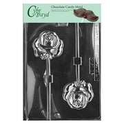 cybrtrayd life of the party f060 rose lolly flower chocolate candy mold in sealed protective poly bag imprinted with copyrighted cybrtrayd molding instructions