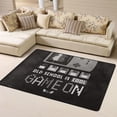 thumbnail image 1 of DouZhe Game Console Games Start Pattern Area Rugs Non-Slip Machine Washable Floor Mat, Play Games Style Carpet Doormat, 63x48 inches, 1 of 6