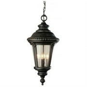 Outdoor 17" x 8" Hanging Lantern - Finish: Black Gold, Size: 22" H x 10.5" W