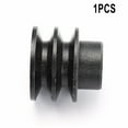1 Pcs Black Convex Head Double V Belt Pulley Fits 20mm Bore Groove