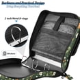 thumbnail image 4 of FORMRS Zipper Binder with Shoulder Strap 2-inch Ring 500 Sheet Capacity File Bag, Green Flowers Pattern, 4 of 5