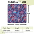 thumbnail image 2 of Vibrant Boho Floral Elastic Tablecloth for Square Table Settings, 2 of 6
