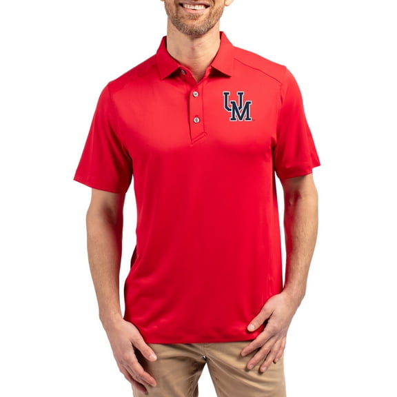 Men's-Cutter & Buck  Red Ole Miss Rebels Forge Eco Stretch Recycled Polo