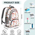 thumbnail image 5 of Fireman and Sign White Pattern Cute School Backpack Bag with Padded Back and Adjustable Shoulder Straps 16.9 X 12.6 X 5.9 Inches, 5 of 5