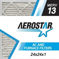 24x24x1 AC and Furnace Air Filter by Aerostar - MERV 13, Box of 6