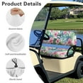 thumbnail image 6 of Yuyamidu Hibiscus Golf Cart Seat Covers Palm Leaves Back Rest Seat Cover for Most Club Cars and More 2-Seats Cart 2 Piece Fashion Golf Cart Accessories, 6 of 7
