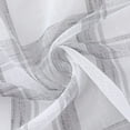 thumbnail image 7 of Buffalo Plaid Curtains Linen Checked Curtain Drapes Semi-Sheer Rustic Window Treatment Sets Farmhouse Panels for Living Room Bedroom Kitchen French Door, 52" W x 95" L,Grey,2 Panels, 7 of 7