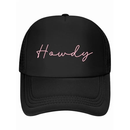 Preppy Cowgirl Trendy Womens Pink Howdy Baseball Cap