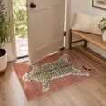 thumbnail image 3 of GENIMO 2'x3' Area Rug, Washable Non Slip Soft Animal Print Indoor Door Mat for Entryway Kitchen Laundry Room, Dusty Rose, 3 of 13