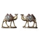 thumbnail image 1 of 2 piezas de estatua de camello, escultura animal, decoración de lujo, divertidas manualidades decorativas Oro, 1 of 9