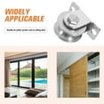 thumbnail image 3 of WHAMVOX 2 Pcs Wall Mount Pulley Wheel Stainless Steel Cable Pulley for Pulley System Sliding Door Pulley Sliding Door Wheel Practical Groove Caster, 3 of 7
