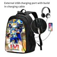 Los_Angles_Rams Travel Laptop Backpack, 17 inch Business Flight Approved Carry on Backpack, TSA