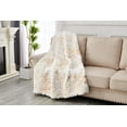 thumbnail image 3 of Cassilda Luxury Chinchilla Faux Fur Gilded Throw Blanket (50" x 60"), 3 of 6
