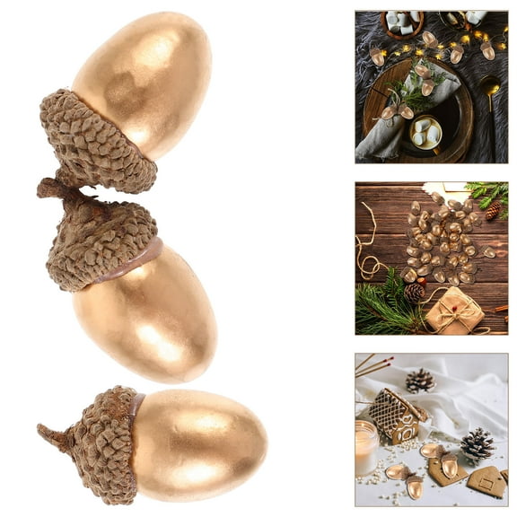 HONITANO 40Pcs Lifelike Acorn Decor Acorns for Home and Fall Decorations