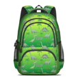 thumbnail image 2 of Green Cartoon Dinosaurs Pattern Cute School Backpack Bag with Padded Back and Adjustable Shoulder Straps 16.9 X 12.6 X 5.9 Inches, 2 of 5