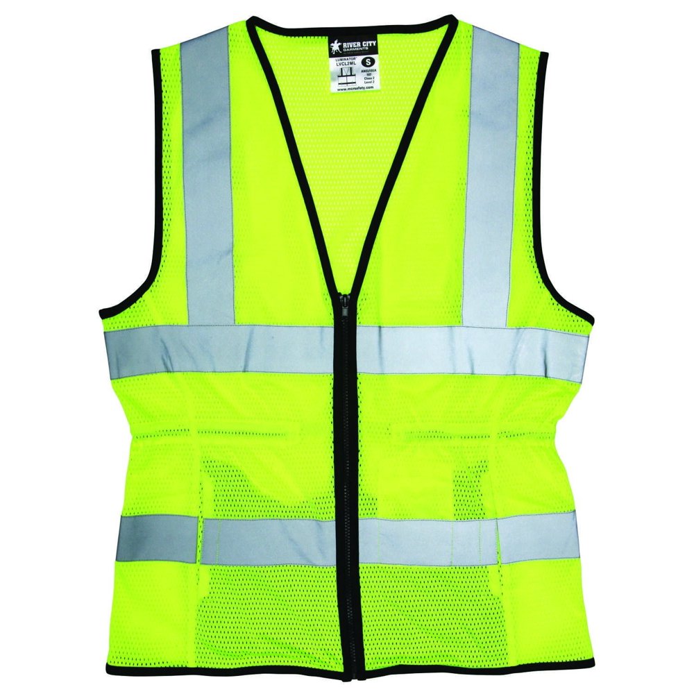 LVCL2MLL Ladies Sized Class 2 Lightweight Safety Vest, Silver
