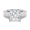 thumbnail image 5 of 4.00CT Princess Cut Lab Grown Diamond Engagement Ring, Channel Set Side Stones, 18K White Gold, US 4.5, 5 of 8