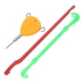 thumbnail image 3 of Bait Needle Knot Puller, ABS+Stainless Steel Orange+Red+Green Practical Bait Knot Puller Set  for Fishing Box Fish Lover for Fishing Line Hook Knotting, 3 of 8