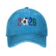 thumbnail image 1 of Gorra de béisbol ajustable para aficionados al fútbol y ropa para el día del partido 2026, 1 of 1