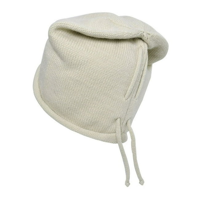 MesaSe Women Autumn Winter Beanie Hat with Adjustable Drawstring Super Soft Elastic Solid Color Cold-proof Winter Warm Hat