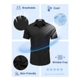 thumbnail image 4 of COOFANDY Button Down Shirt for Men Short Sleeve Casual Shirts Wrinkle-Resistant Stretch Modern Dress Shirt, 4 of 6