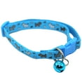 thumbnail image 2 of Walbest Pet Collar for Cats and Dogs Adjustable Nylon Bell Blue Pink Green or Yellow Colors, 2 of 6