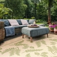 thumbnail image 3 of Safavieh Courtyard Euler Floral Indoor/Outdoor Area Rug, Natural/Olive, 8' x 11', 3 of 10