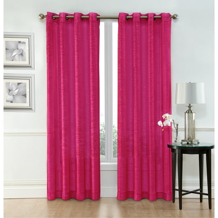 Pink And Gold Curtains Ruthy's Textile Pink Sheer Curtains – 2 x 54” x 84” Panels, Rod Pocket Top - Voile Drapes - for Bedroom, Living Room or Dining Room Windows ()