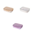 thumbnail image 4 of Fiambrera de paja de trigo, plástico PP, contenedores de almacenamiento para alimentos frescos, cajas de horno microondas Bento para viajes, Organizadores de utensilios de cocina verde con cuchara Bearachild HA065989-02, 4 of 6