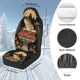 thumbnail image 7 of Uorisanigo 2 Pcs Front Car Seat Cover, Mushroom Frog High Back Bucket Car Seat Cover for Front Seats, Soft Plush Seats Covers, Universal Fit Auto Inteior Accessories, 7 of 7