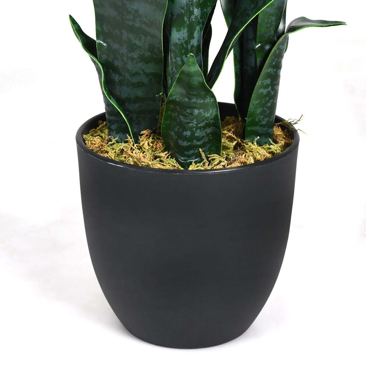 Gymax Artificial Snake Plant 35.5&quot; Fake Sansevieria Indoor