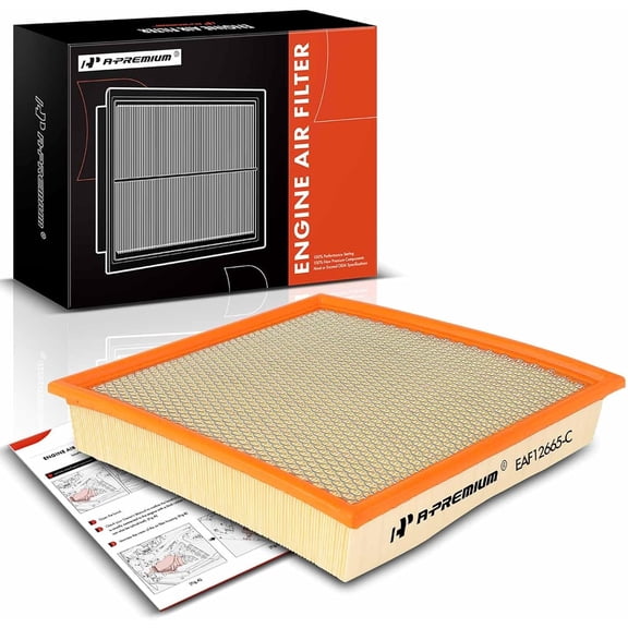A-Premium Front Engine Air Filter Compatible with Ford F-250 Super Duty 2020-2023, F-350 Super Duty 2020-2023, F-450 Super Duty 2020-2022, F-550 Super Duty 2020-2022, 6.2L 6.8L 7.3L