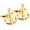 Gold, variant on Mens Vintage Boat Anchor Sailors Ocean Cufflinks Steel Wedding Gift